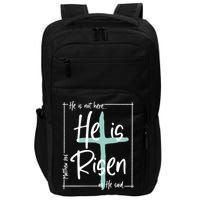 He Is Risen As He Said Christian Easter Day Impact Tech Backpack