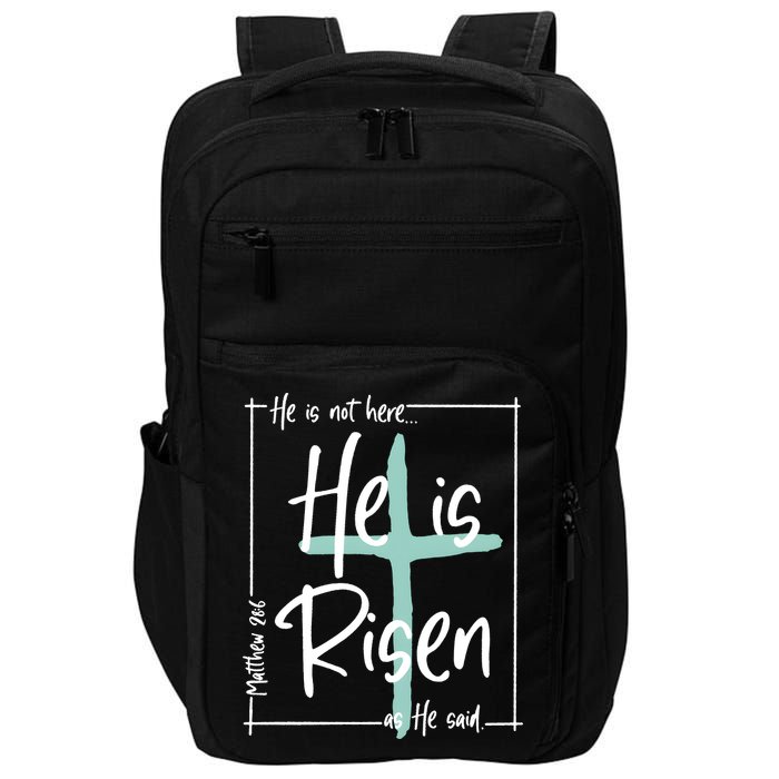 He Is Risen As He Said Christian Easter Day Impact Tech Backpack