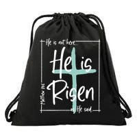 He Is Risen As He Said Christian Easter Day Drawstring Bag