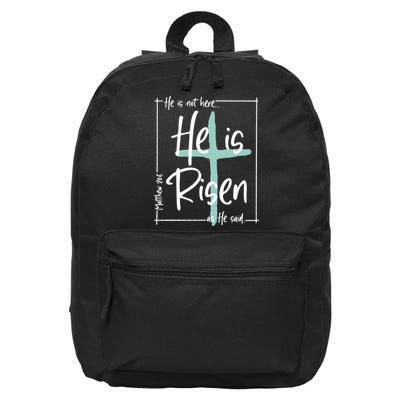He Is Risen As He Said Christian Easter Day 16 in Basic Backpack