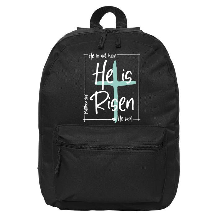 He Is Risen As He Said Christian Easter Day 16 in Basic Backpack