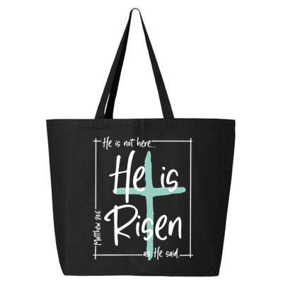 He Is Risen As He Said Christian Easter Day 25L Jumbo Tote