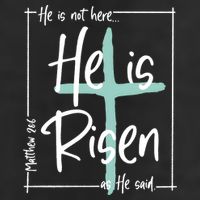 He Is Risen As He Said Christian Easter Day 25L Jumbo Tote