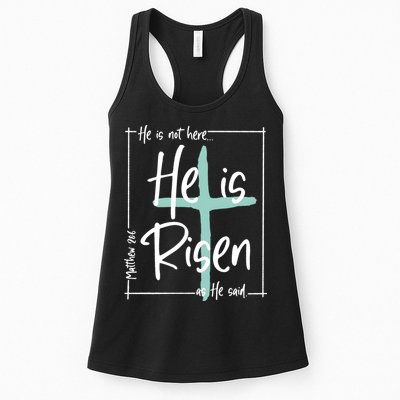 He Is Risen As He Said Christian Easter Day Womens Tank Top