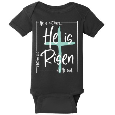 He Is Risen As He Said Christian Easter Day Baby Bodysuit