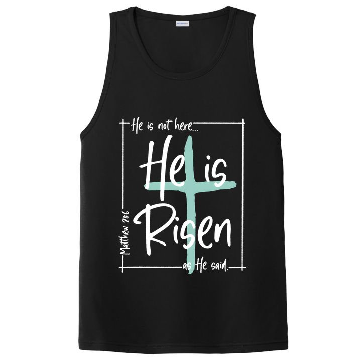 He Is Risen As He Said Christian Easter Day PosiCharge Competitor Tank
