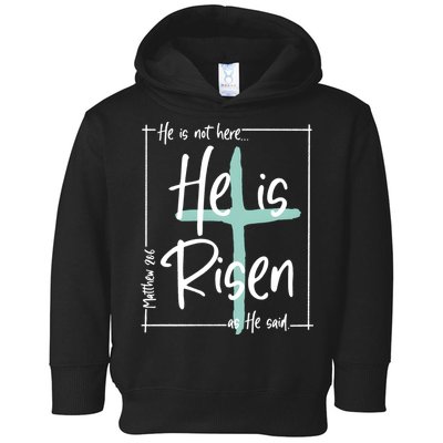 He Is Risen As He Said Christian Easter Day Toddler Hoodie