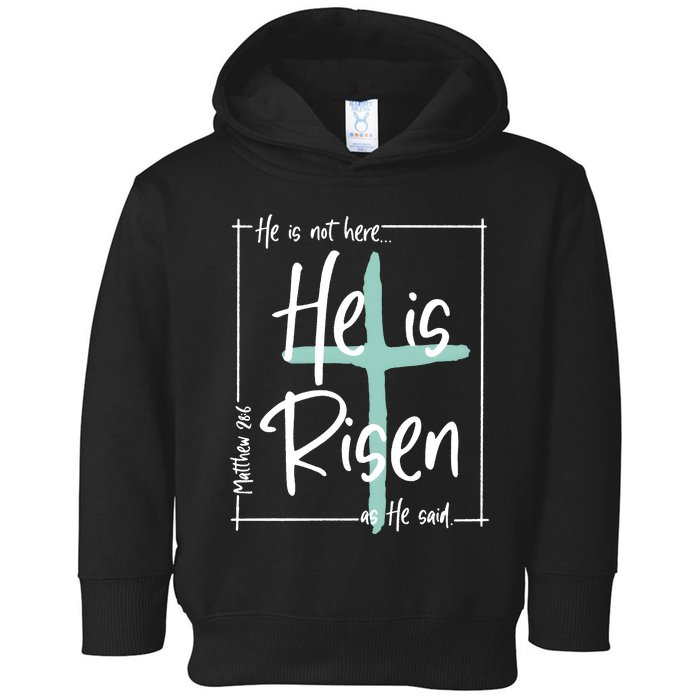 He Is Risen As He Said Christian Easter Day Toddler Hoodie