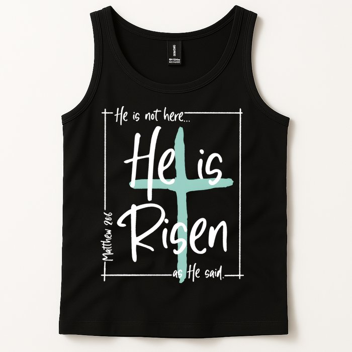 He Is Risen As He Said Christian Easter Day Tank Top