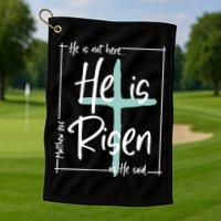 He Is Risen As He Said Christian Easter Day Golf Towel