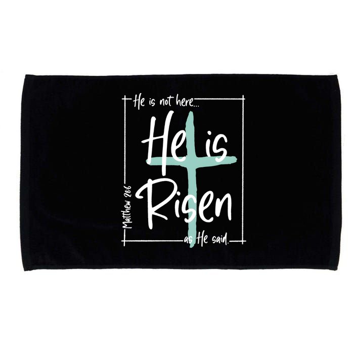 He Is Risen As He Said Christian Easter Day Microfiber Hand Towel