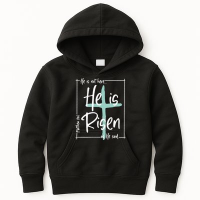 He Is Risen As He Said Christian Easter Day Kids Hoodie