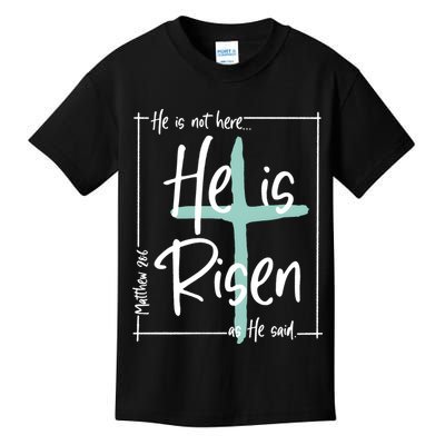 He Is Risen As He Said Christian Easter Day Kids T-Shirt