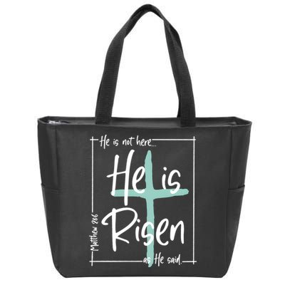 He Is Risen As He Said Christian Easter Day Zip Tote Bag