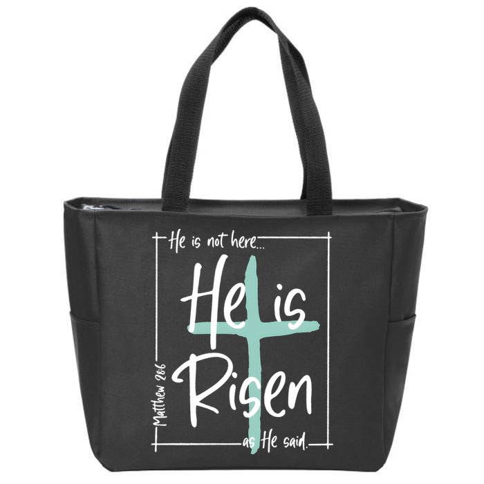 He Is Risen As He Said Christian Easter Day Zip Tote Bag