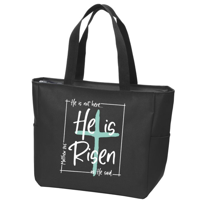 He Is Risen As He Said Christian Easter Day Zip Tote Bag