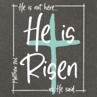 He Is Risen As He Said Christian Easter Day Cotton Canvas Backpack