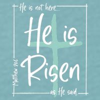 He Is Risen As He Said Christian Easter Day Sueded Cloud Jersey T-Shirt