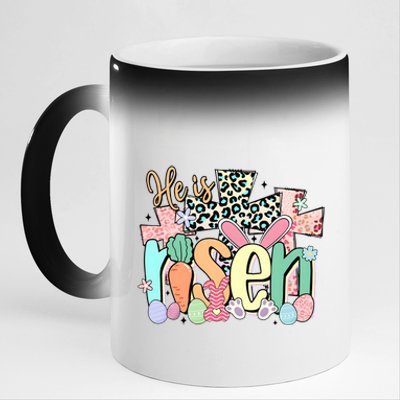 He Is Risen Retro Easter Vibes 11oz Black Color Changing Mug