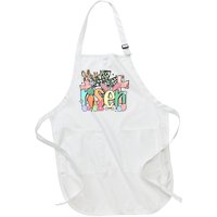 He Is Risen Retro Easter Vibes Full-Length Apron With Pockets