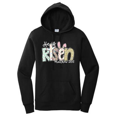 He Is Risen Easter Christian Family Women's Pullover Hoodie