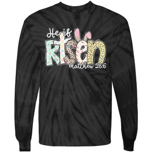 He Is Risen Easter Christian Family Tie-Dye Long Sleeve Shirt