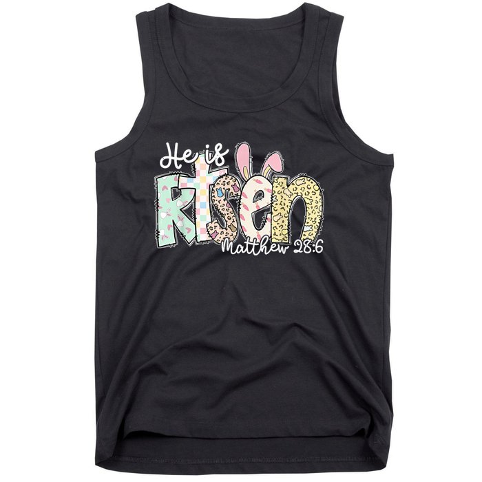 He Is Risen Easter Christian Family Tank Top