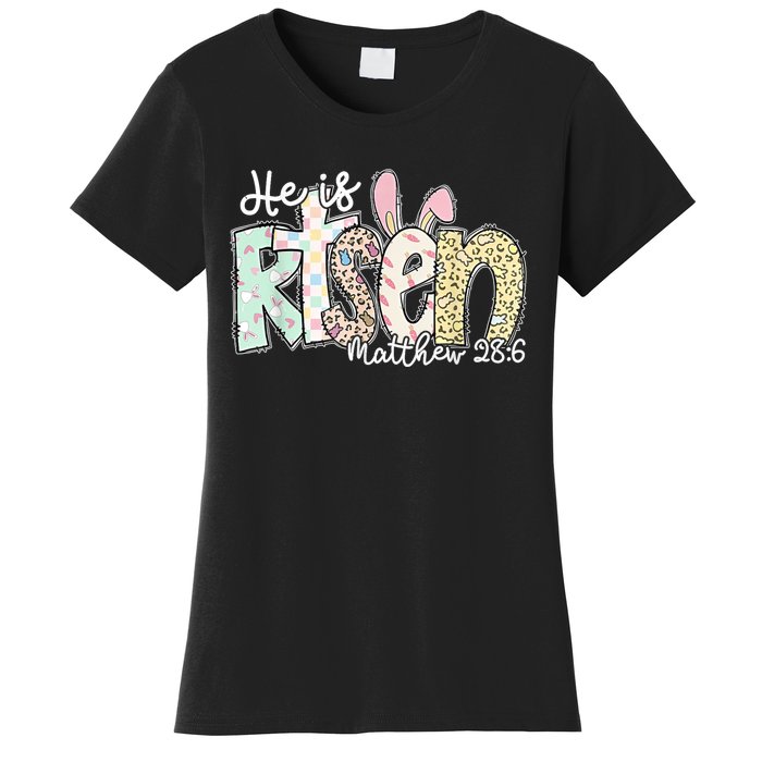 He Is Risen Easter Christian Family Women's T-Shirt