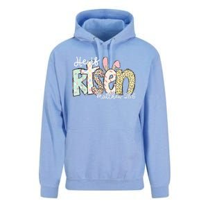 He Is Risen Easter Christian Family Unisex Surf Hoodie