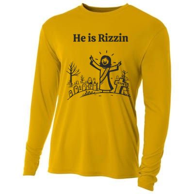 He Is Rizzin Cooling Performance Long Sleeve Crew