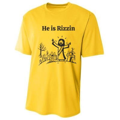 He Is Rizzin Performance Sprint T-Shirt