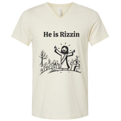 He Is Rizzin V-Neck T-Shirt