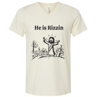 He Is Rizzin V-Neck T-Shirt