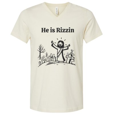 He Is Rizzin V-Neck T-Shirt