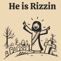 He Is Rizzin V-Neck T-Shirt
