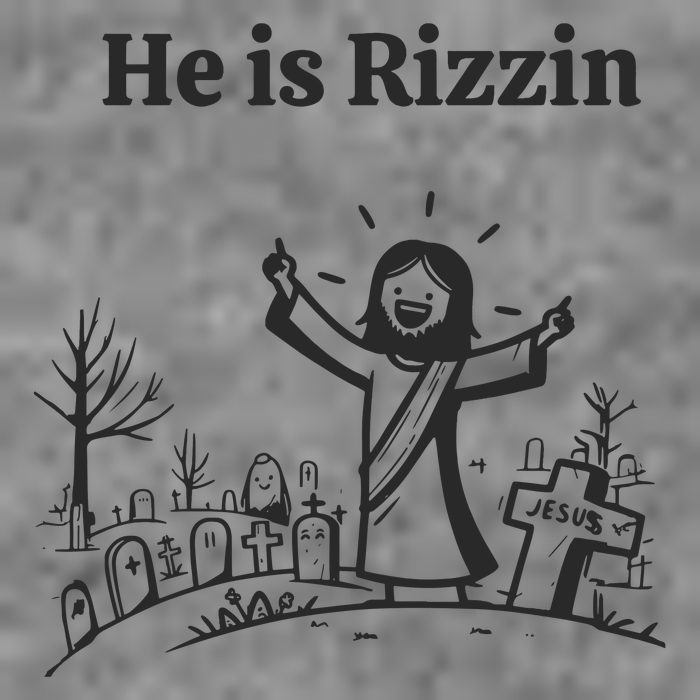 He Is Rizzin Toddler Hoodie