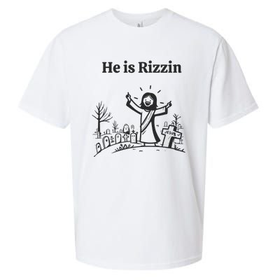 He Is Rizzin Sueded Cloud Jersey T-Shirt