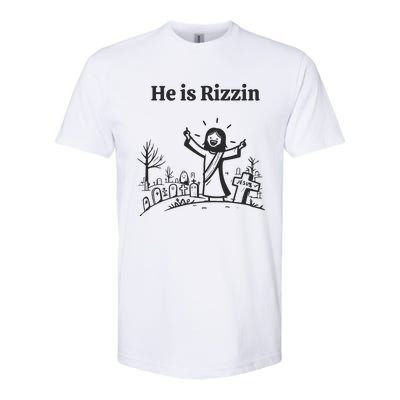 He Is Rizzin Softstyle CVC T-Shirt