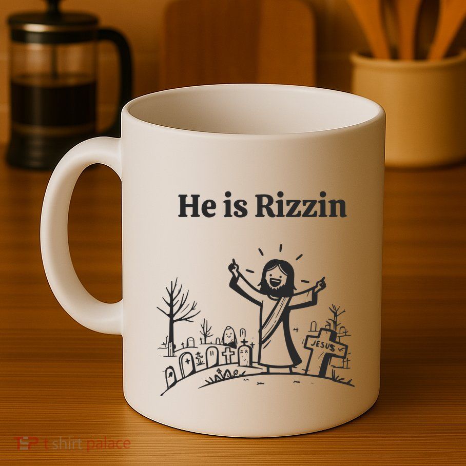 He Is Rizzin Mug