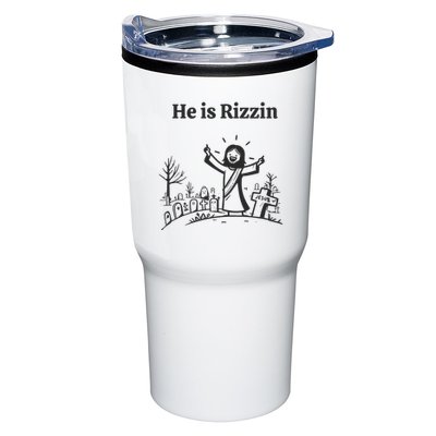 He Is Rizzin Tumbler