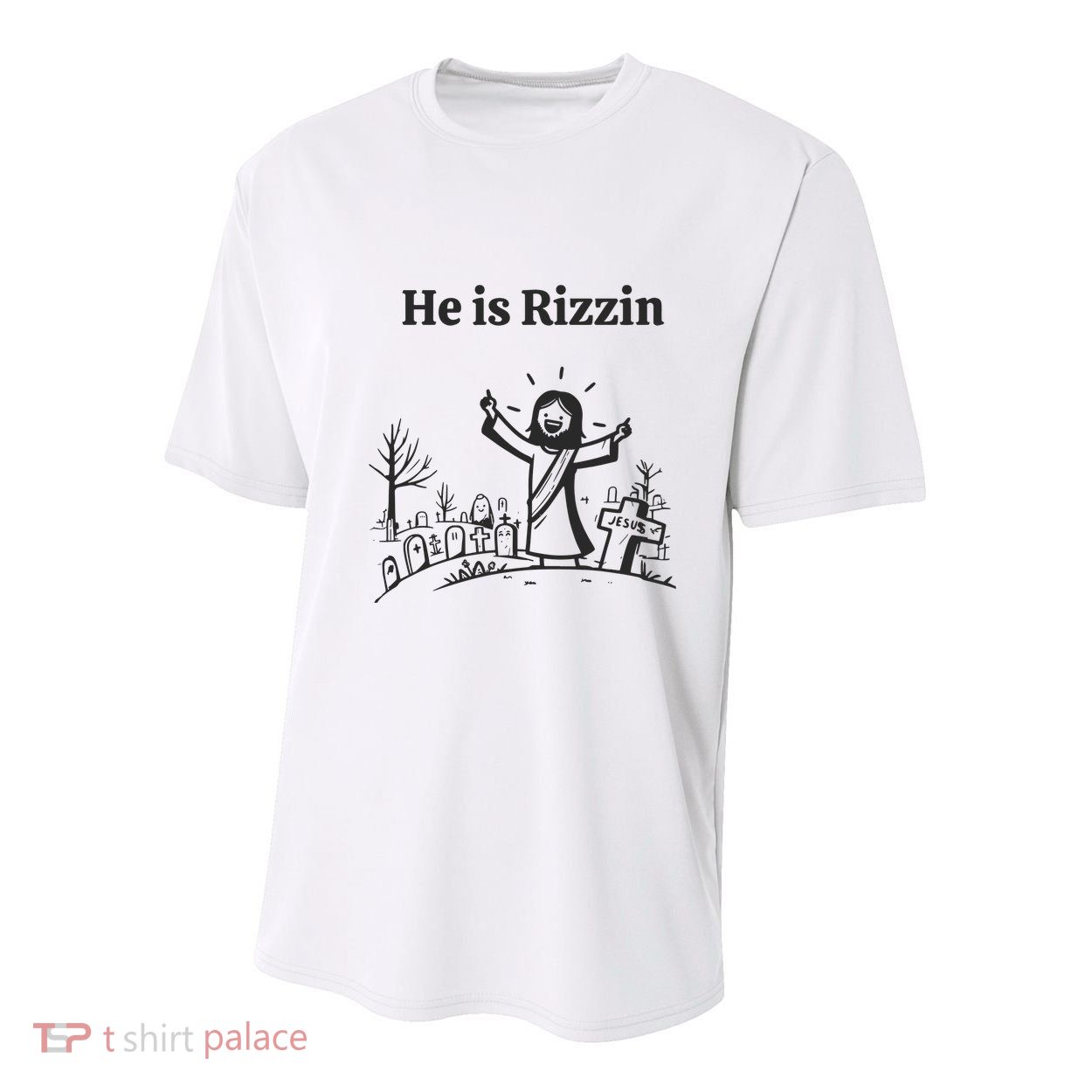 He Is Rizzin Youth Performance Sprint T-Shirt