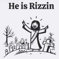 He Is Rizzin Youth Performance Sprint T-Shirt