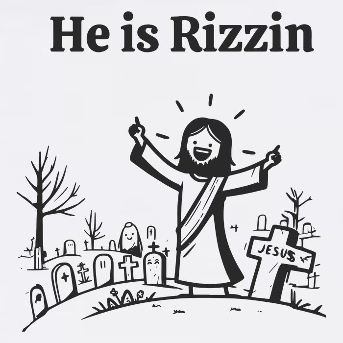 He Is Rizzin Youth Performance Sprint T-Shirt