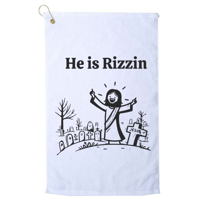 He Is Rizzin Golf Towel