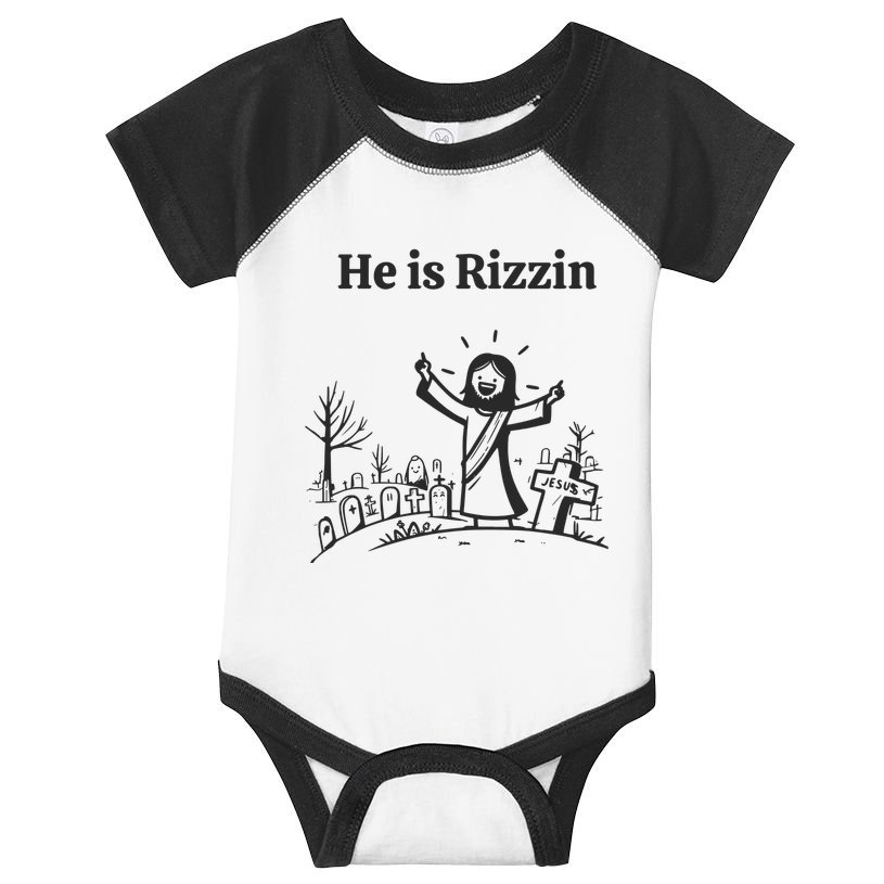 He Is Rizzin Infant Baby Jersey Bodysuit