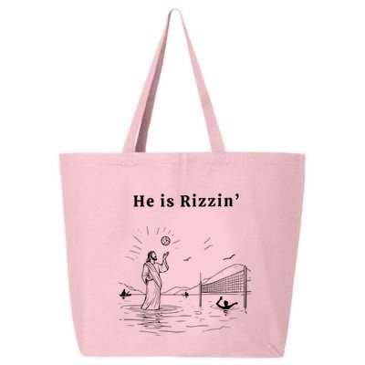 He Is Rizzin Jesus Playing Volleyball 25L Jumbo Tote