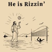 He Is Rizzin Jesus Playing Volleyball Bag