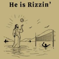 He Is Rizzin Jesus Playing Volleyball Cooling Performance Crew T-Shirt