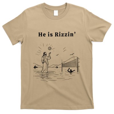 He Is Rizzin Jesus Playing Volleyball T-Shirt