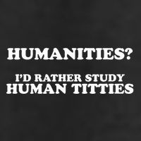 Humanities ID Rather Study Human Titties 7 Panel Mesh Trucker Snapback Hat